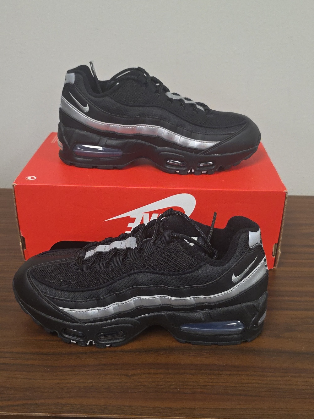 Nike Air Max 95 OG Black/Metallic Silver Women's 8/Men's 6.5 IB1667-003 NEW